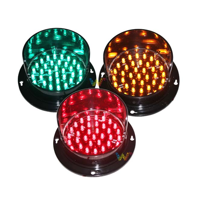 New customized 100mm red yellow green DC12V traffic signal light replacement in Italy