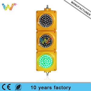 red amber green 100mm 12v dc led traffic light