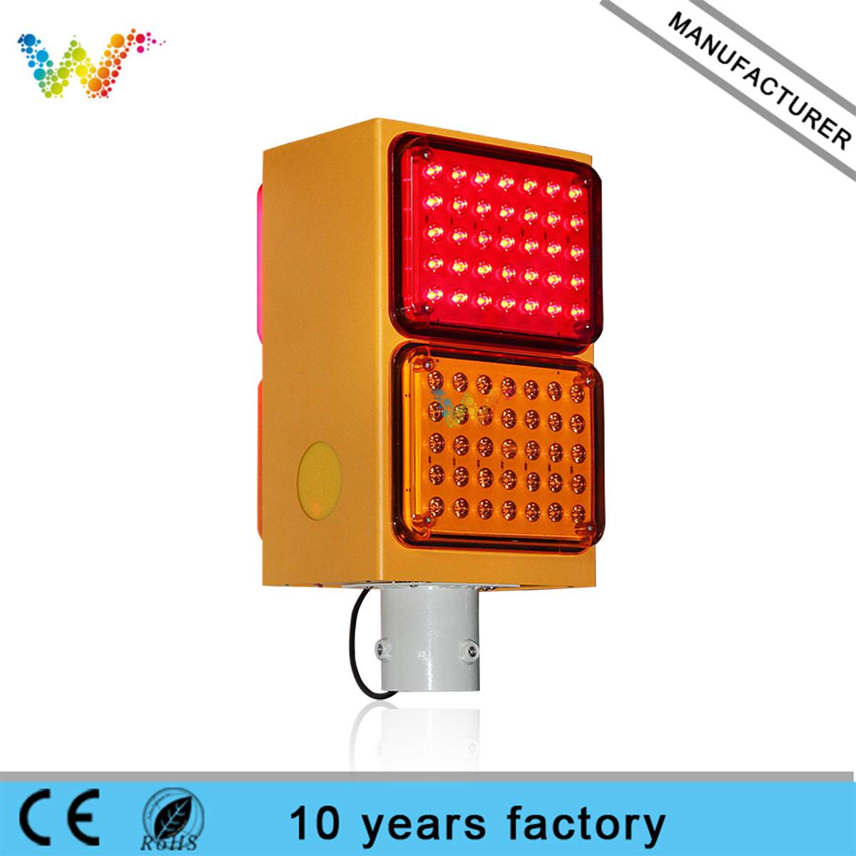 Factory Price Traffic Fog Light solar amber warning light