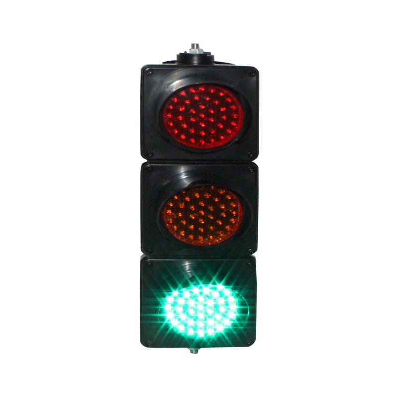 100mm PC housing DC12V red yellow green colored lens mini school teaching LED traffic signal light