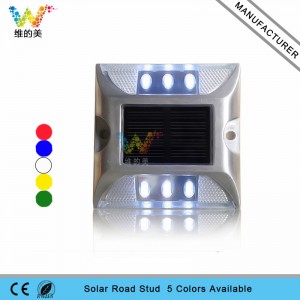 White color LED driveway traffic road marker led solar cat eyes road stud to Mexico