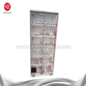 Pharmacy 600 width cosmetic floor stand