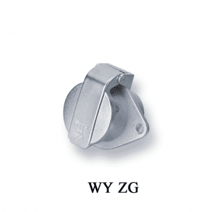 2-hole flange panel receptacle with cap:WY ZG IP67(Cap IP44)