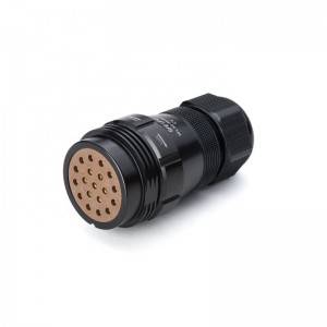 Female-contact connector with clamping-nut : WL52K19T IP67