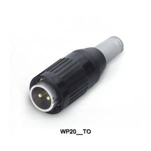 Weipu cable connector with PVC sleeve WP20-TO Pro-Sound, LED screen & stage lighting connector