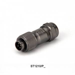 Weipu connector ST1210/P 2 3 4 5 6 7 9 pins IP67 waterproof zinc metal male circular cable connector