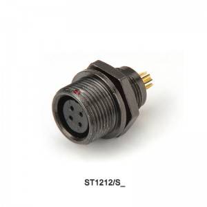 Weipu IP67 waterproof connector socket ST1212/S 2 3 4 5 6 7 9 pin Rear-nut mount female receptacle