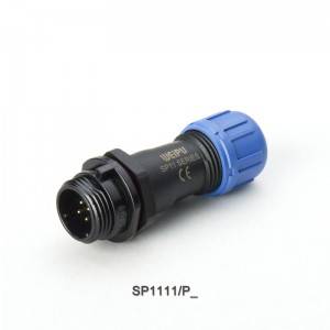 Weipu IP68 waterproof circular In-line cable male connector SP1111/P