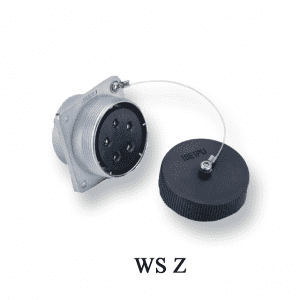 Square flange mount receptacle:WS Z