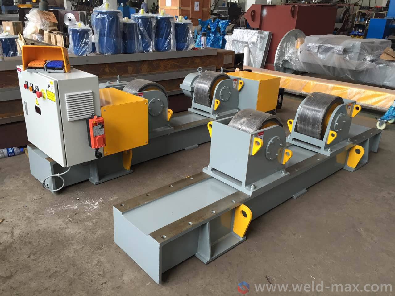 China Gold Supplier for 30ton Welding Turning Rotators - 40T Fixed Adjustable Pipe Turning Rolls With 2*1.5KW Motor And Φ400mm PU Wheels – Sanlian