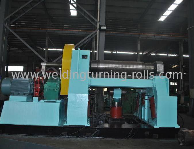 Manufacturer for Automatic Welding Turning Rolls - W12-55X2500 4 Roller Pipe Bending Machine Drive By Hydraulic 600mm Top Roll – Sanlian