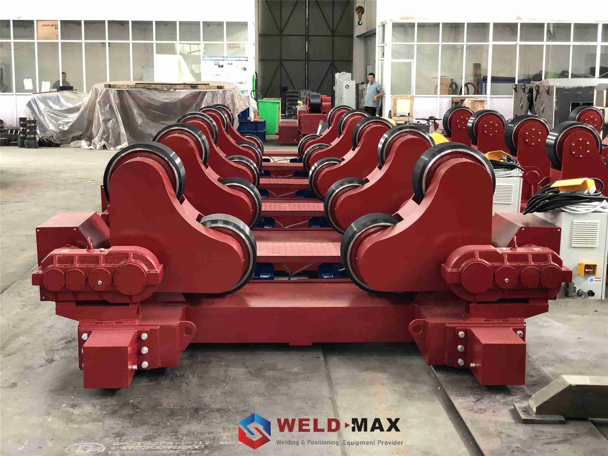2017 New Style 20ton Hydraulic Rotary Positioners - HGZ-60 6-60m/h Wheel Vecolity Self-aligning Welding Rolls For Pipe Welding  – Sanlian