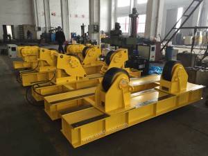 Yellow PU Wheels Fixed Fit-up Pipe Growing Line