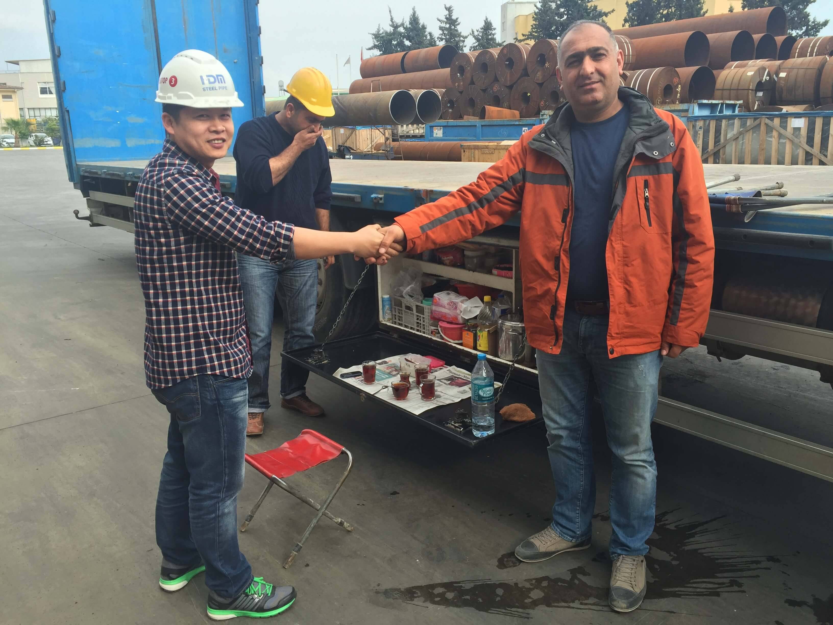 Installation in Turkey for the Welding Column and boom and Welding Rotator