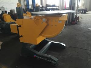 Yellow Elevating Welding Positioner With 0-120° Turong Angle