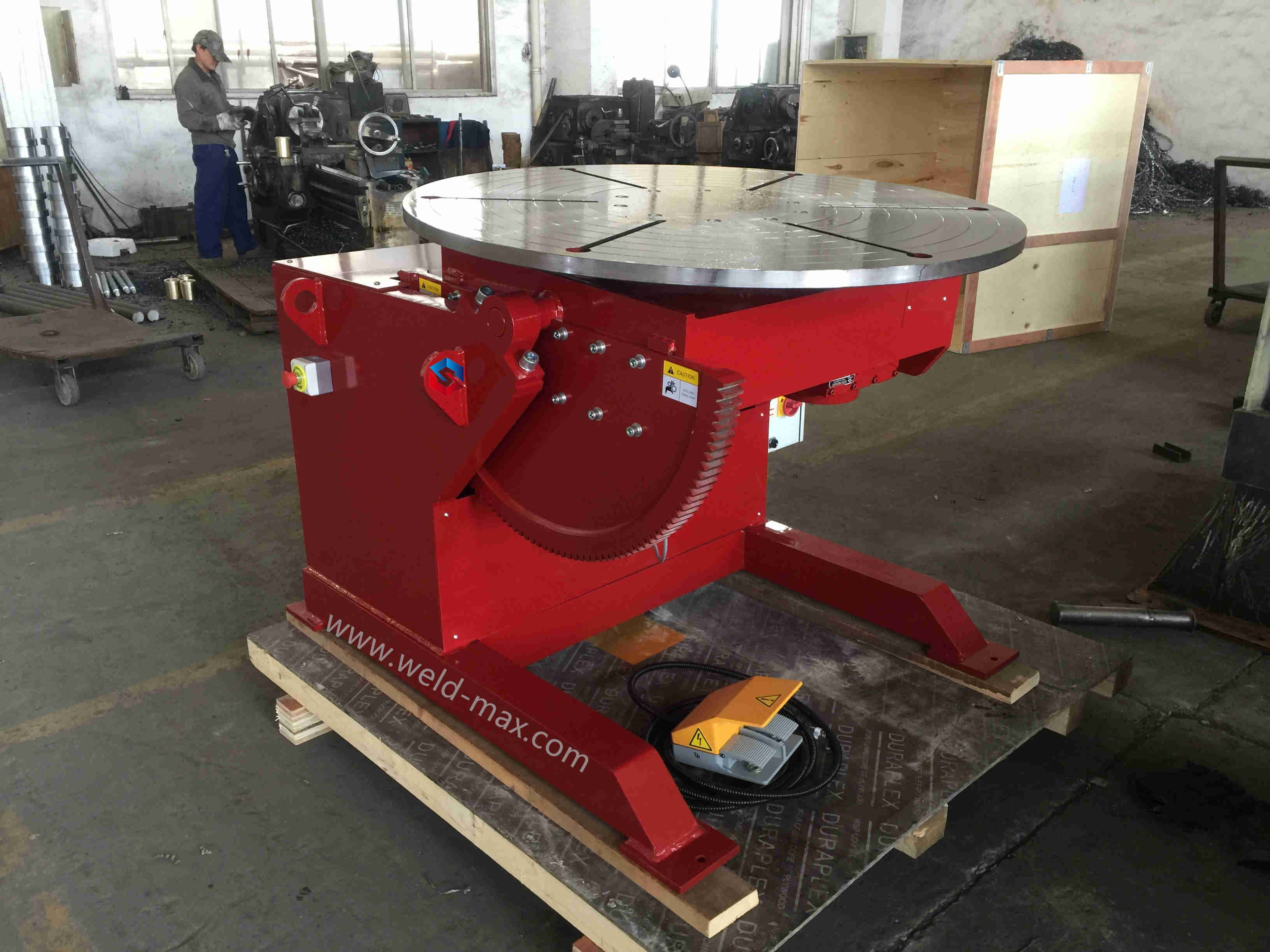 Factory supplied 15ton Elevating Rotary Positioners - HBJ-06 Auto Pipe Flange Turntable Welding Positioner With 0.75 Turning Power – Sanlian