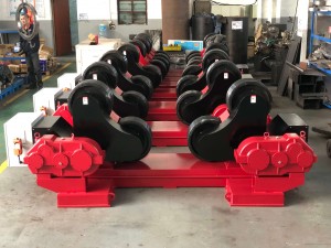 Self-aligning Welding Rotator 80 Ton Load Capacity With PU Wheels