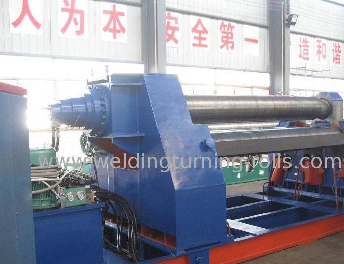 Well-designed 20Ton Welding Rotator - W12-40X2000 Plate Rolling Machine Equip 480mm Top Roll 4m/min Coiling Speed – Sanlian