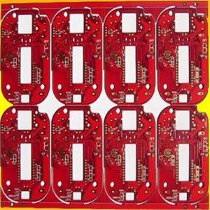ການແຂ່ງຂັນລາຄາ Printed Circuit Board FR4 PCB rigid ກັບຜ້າອັດດັງ solder ແດງ