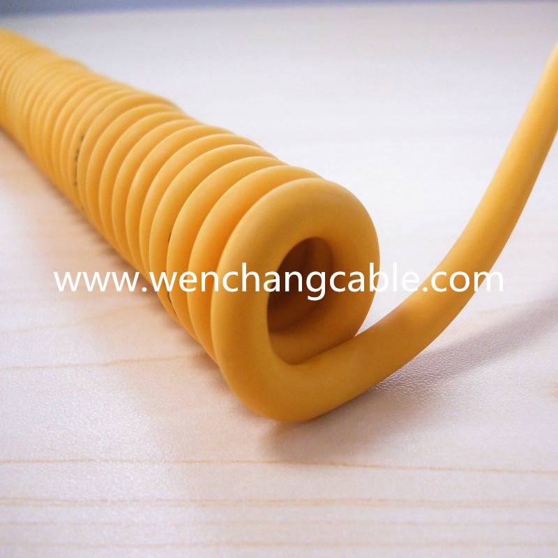 UL21198 TPU Spiral Curly Cable Coiled Cable High Flexible Featured Image