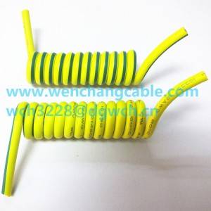UL20939 Halogen-free TPU Elastic Cable Curly cable PUR Jacket