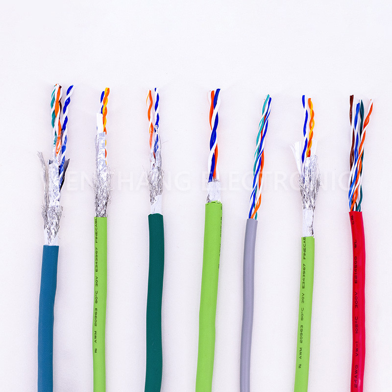 UL21284 Connector Cable Jacketed Cable Multicore Cable with Shielding Al Foil Braided