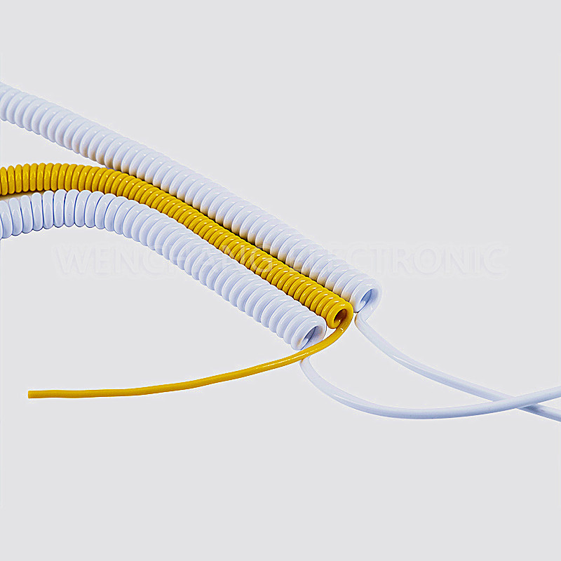 UL21292 TPU Spiral Curly Cable Coiled Cable Spring Cable