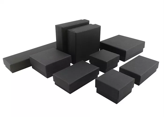 Black Cardboard Paper Packaging Paper Gift Box For Custom Printed