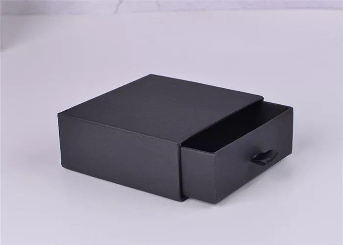 Luxury Black Cardboard Gift Boxes For Watches , Perfume , Garment
