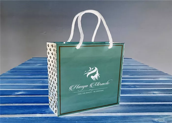 Recyclable Custom Paper Kraft Gift Bags Flexo Or Gravure Printing