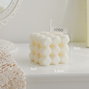 New Design Colorful Romantic Cubes Luxury Custom Shape Aromatherapy Handmade Scented Soy Wax Cube Candles