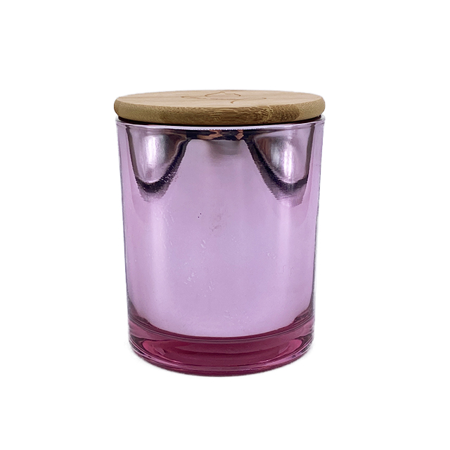 A08D Luxurious and dazzling electroplated holiday glass scented candle Featured Image