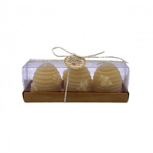 H21 Natural beeswax making honeycomb shape craft candle gift set
