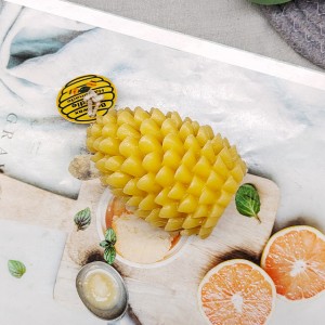 E07 E08 Pine cone shape 100% beeswax craft candle for home decoration
