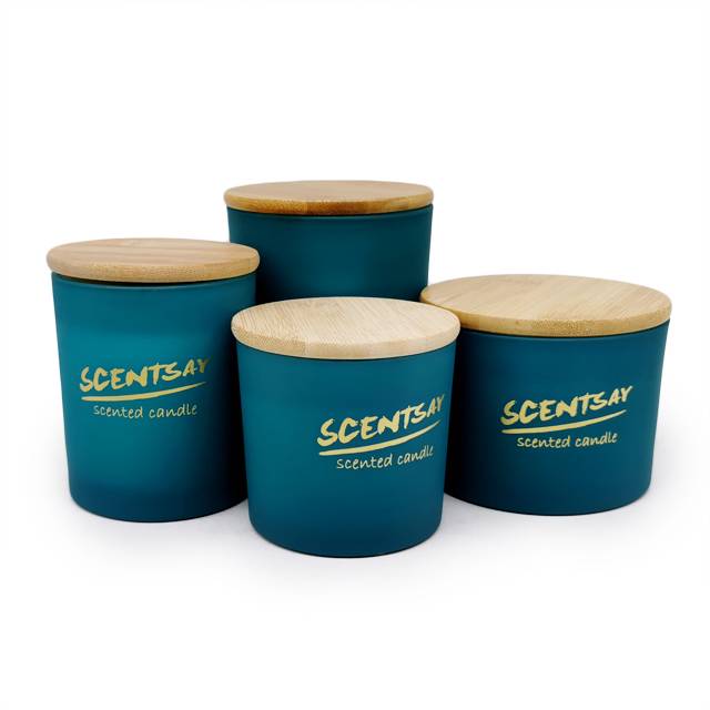 matte natural wax scented luxury candles-blue Featured Image