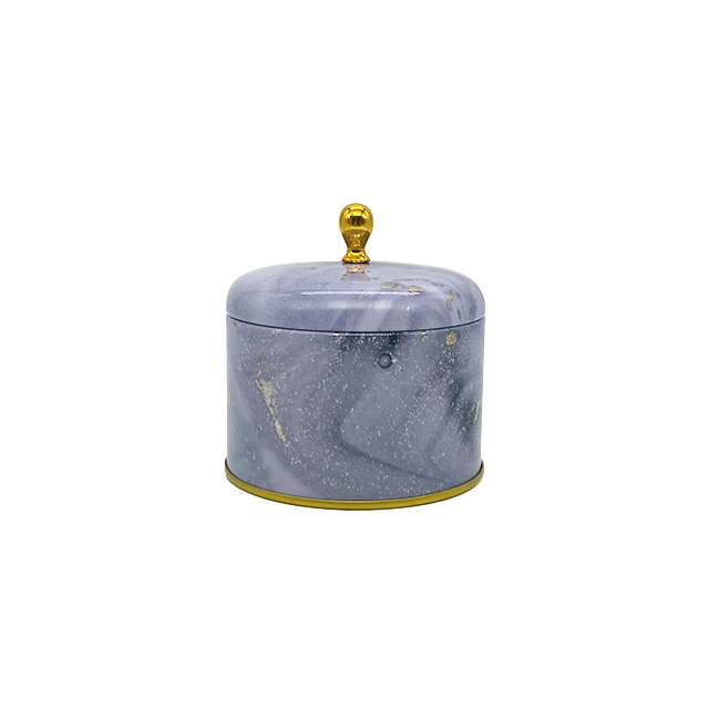Small tin box scented candle