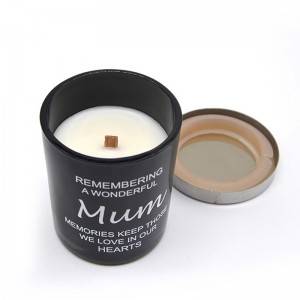 Soy wax glass scented candle