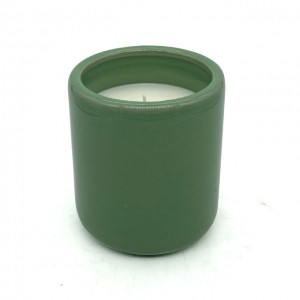 TC06 8.1oz Celadon creative fresh style emerald green ceramic candle