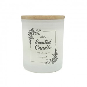 A08M Luxury custom label fragrance long lasting natural soy wax candle Printed-logo custom color and size