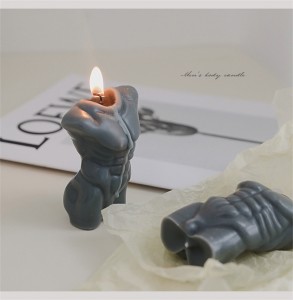 E135 Factory produced minimalist style men’s body art candles can be used as decorative pendants