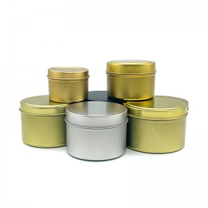 L07 Factory price mini candles private label luxury metal tin cans scented candles for home decoration