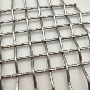 Plain Weave Stainless Steel Galvanized Metal Vibrating Screen Mesh Crimped Woven Wire Mesh