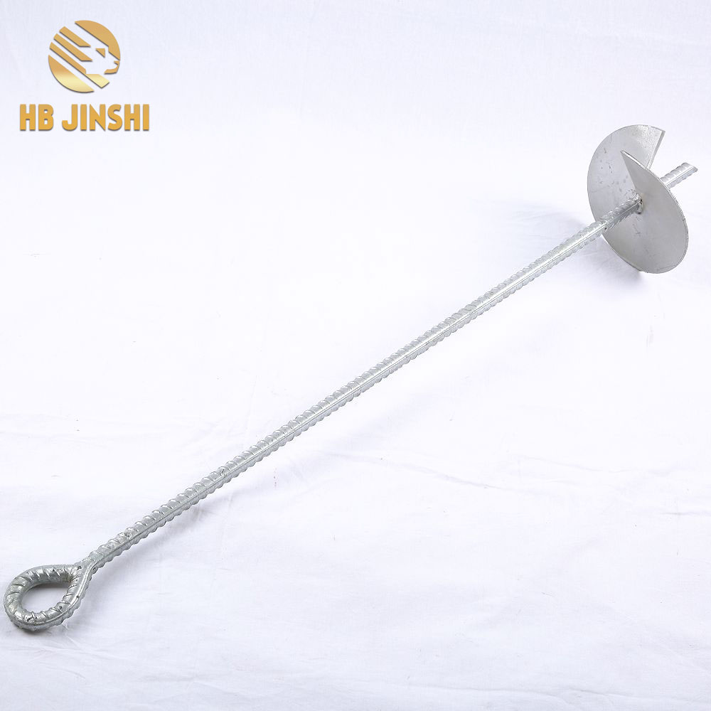Hot Sale Quality 100 cm Height Galvanized Helix Pole Anchor