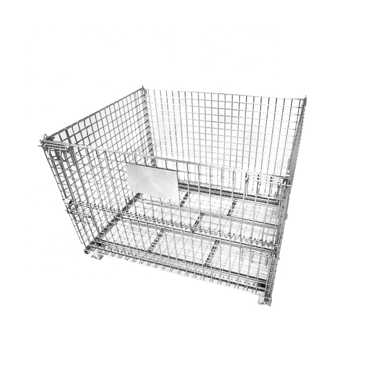 Heavy Duty Foldable Steel Metal Wire Mesh Container