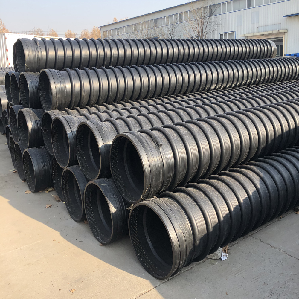 HDPE Drainage Pipe Winding Structure Wall Carat Pipe Tube
