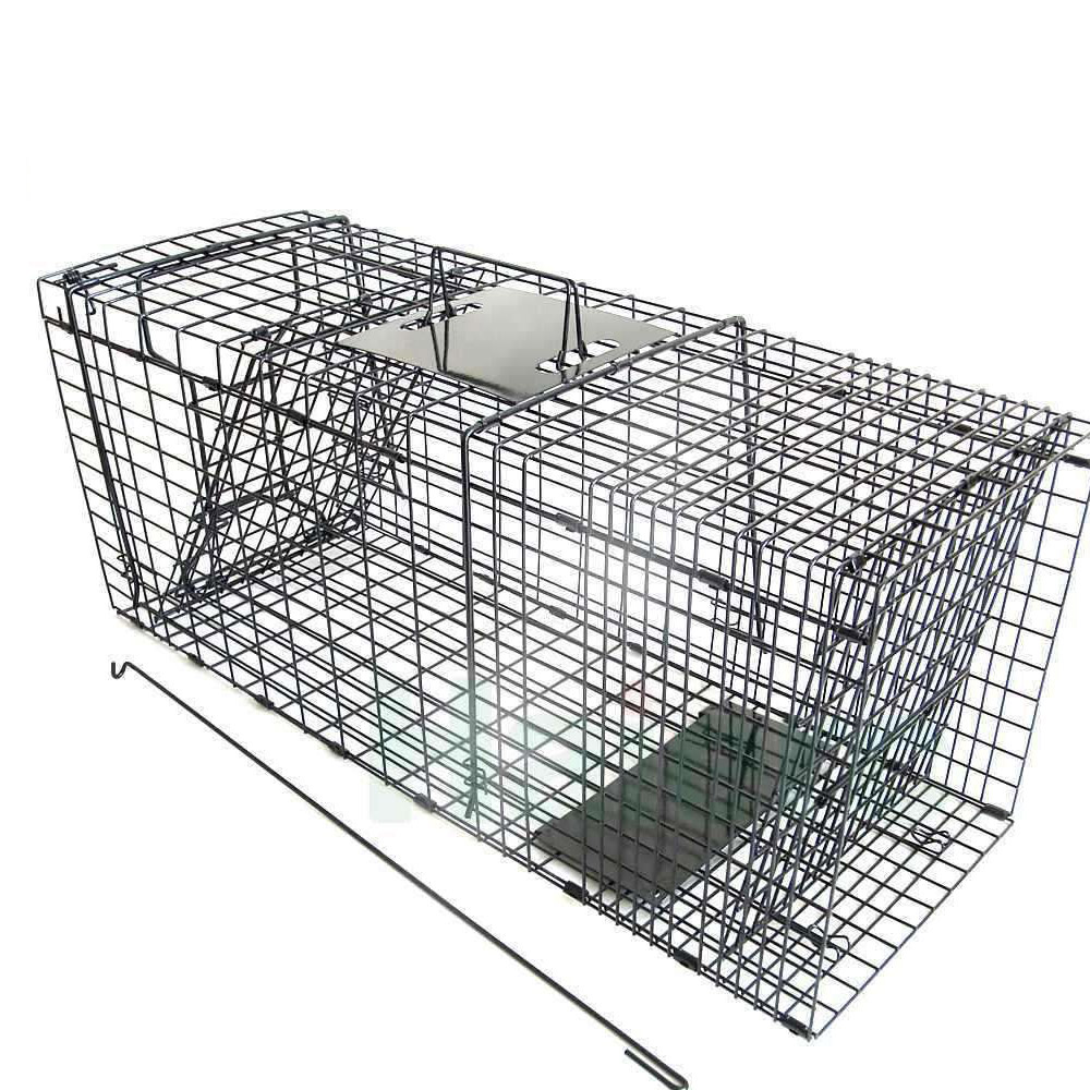 Live Animal Cage Trap  Humane Opposum Trap Cat Raccoon Trap