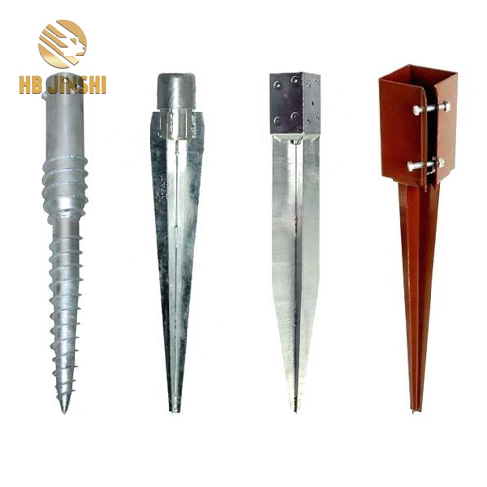 HDG Fence post earth spike pole anchor for Timber Construction