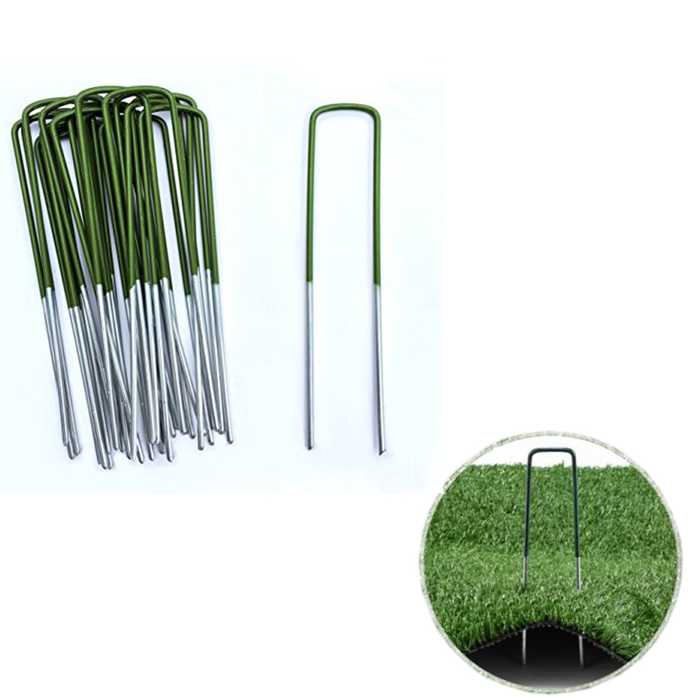 Garden Securing Stakes/Spikes/Pins/Pegs 11 Gauge Galvanized Steel, Anchoring Landscaping