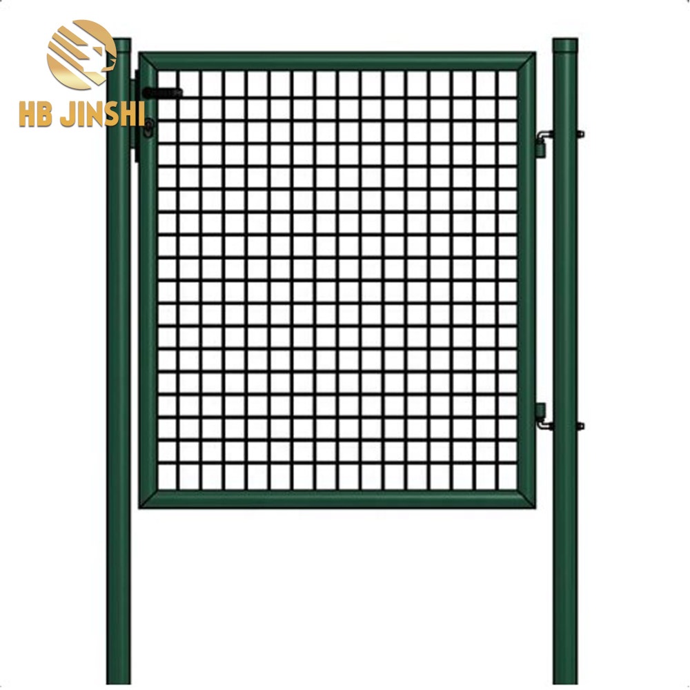 Factory Supply 100 x 100 cm Single Swing Gate Garden Fence Door With Lock And Keys