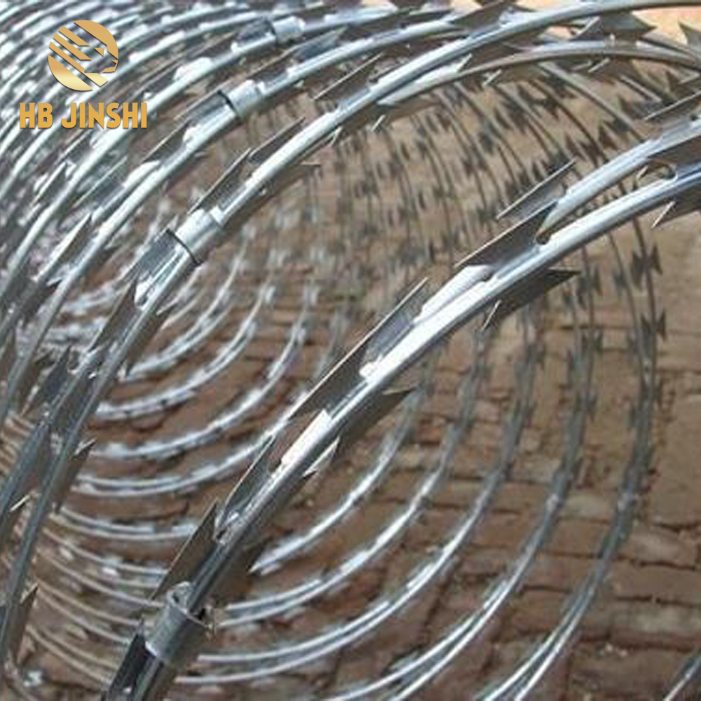 Security razor wire BTO 22 hot dipped galvanized 730mm razor wire